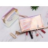 Unbranded Holographic Makeup Bags Clear Iridescent Cosmetic Pouch Bridesmaid Gift
