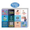 Creanoso I Love Technology Quotes Stickers (10-Sheet) – Total 120