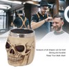 Barber Scissors Holder Skull Shape Stainless Steel Resin Removable Stylish