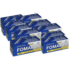 Pack of 10 Foma Fomapan Classic Photo Film 100 ASA Black / White Negative Roll Film / Medium Format Film / 120 Format, FO11131-10