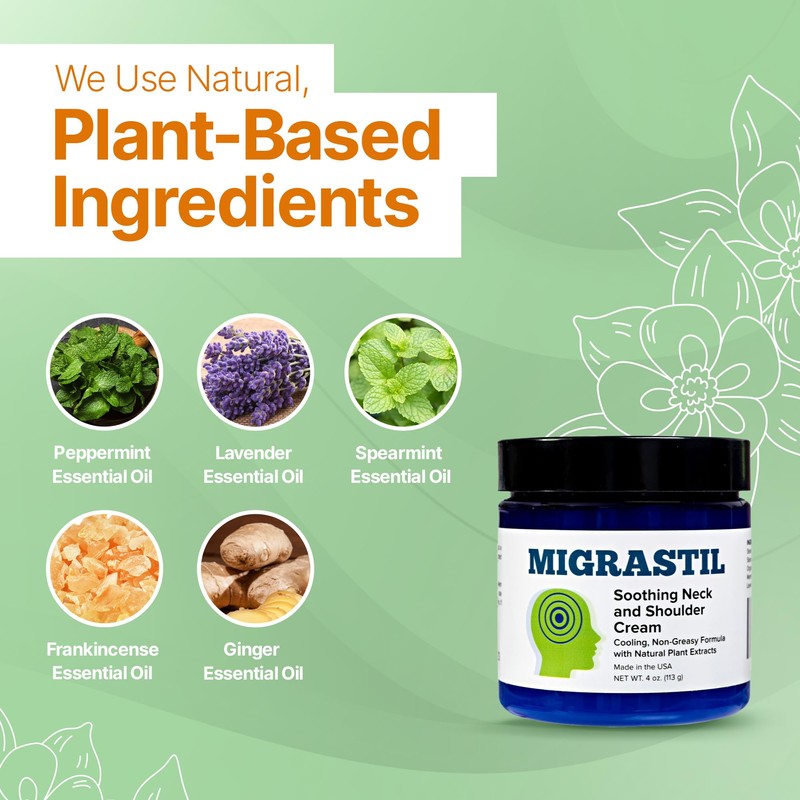 Basic Vigor Migrastil Neck & Shoulder Cream. Cooling Comfort for