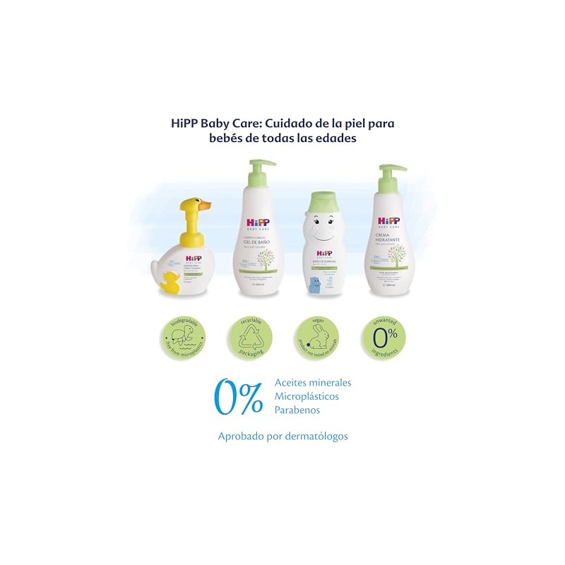 HiPP Crema Hidratante para Piel Sensible de Bebé 300ml con