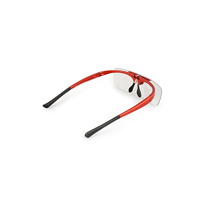 デューク 老眼鏡 跳ね上げ +2.0 度数 ハネアゲハイパー レッド DR-008-7+2.00