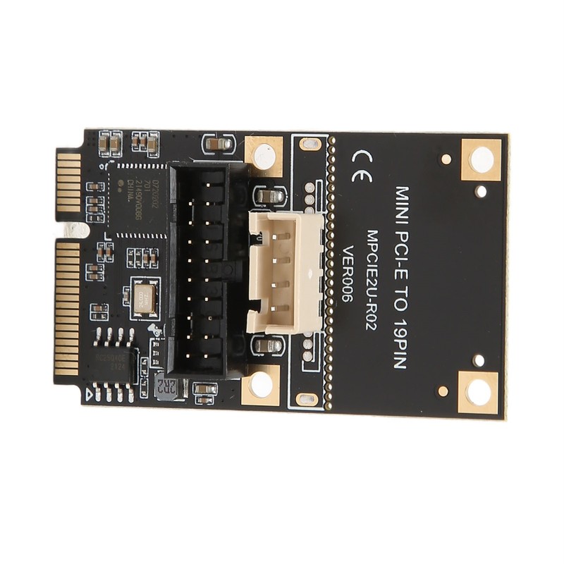 Mini PCIE to USB3.2 GEN1 Front 19Pin Expansion Card 5Gbps