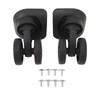 1 Pair ABS Rubber Universal Suitcase Wheels for Trolley Case,