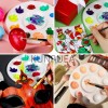Kunruea 60 Pinceles Para Pintura Acrílico Oleo Acuarela, 6 Palettes