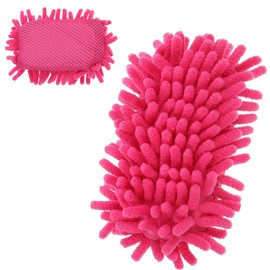 Pink Microfiber Whiteboard Eraser - Washable Dry Erase Sponge Mitt for Chalkboards, Markers, Classroom, Office, and Car Cleaning | Reusable Eraser for Whiteboards, Refrigerators, and Home Use（1 Pack ）