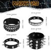 EMORBALS Punk Rock Studded Bracelet - Adjustable Leather Cuff Spiked