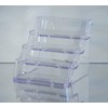 Dazzling Displays - Portatarjetas de visita transparente con 4 bolsillos,