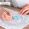 360 Degree Protractor Angle Measure 2Pcs Protractor Circle Protractor 10cm