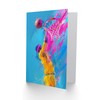 Artery8 Birthday Card Bright Abstract Basketball Hoop Slam Dunk For