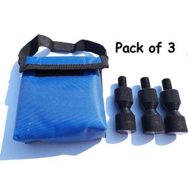 NSY Two Hole Pins 1-18 inch Set of 3 Pipefitter ToolsTwo Hole pins Flange Alingment Pin Manufactured by Aluminum Lightweight with Anodized Black Oxide 2 Hole Flange Alingment, 1-18 inch, Black