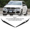 Pair Left Right Headlight Eyebrow Car Light Eyelids Carbon Fiber