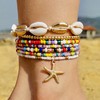 Shell Anklets for Women Starfish Anklets Seashell Ankle Bracelets Waterproof