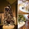 Foryo Christmas Tree Skirts, Faux Fur Large Plush White Round
