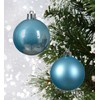 24 blue christmas baubles - sugar blue baubles christmas decorations