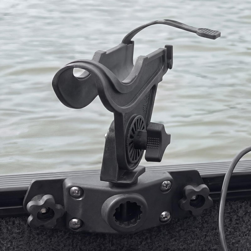 Maasechs 4 Pack Locking Side Deck Mounting Bracket Boat Fishing