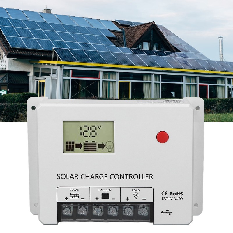 PWM Solar Charge Controller Parameter Automatic Adjustment Large LCD Display