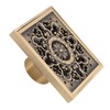 Copper Floor Drain Squared Retro Large Flow Odor Proof Shower