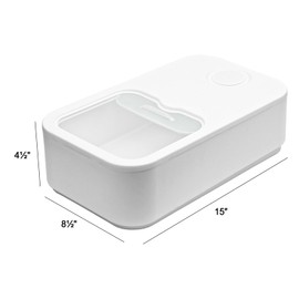 Buxiffod Laundry Pod Storage Box - Large Capacity Laundry Detergent Container with Sliding Lid 10 lbs Grain Storage Box for Laundry Pods, Laundry Detergent, Grains, Rice