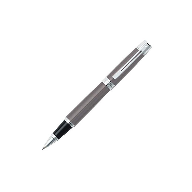Sheaffer 300 Chrome Plate Trim Rollerball Pen - Metallic Grey