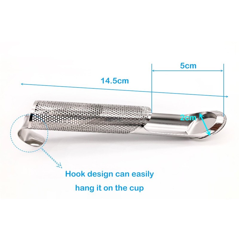 BITEYI Tea Infuser Stainless Steel Stick Pipe Steeper Tea Strainer