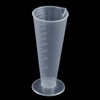 RUIAN Conical Measure Cup 100ml Capacity Cone Shape Translucent Plastic