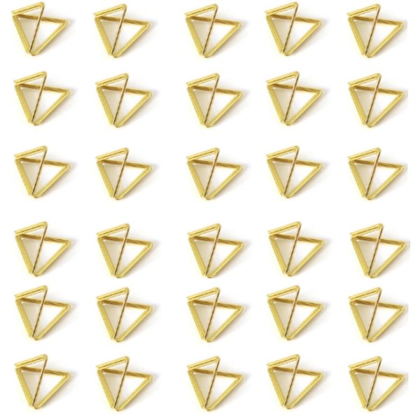 Jindizi Mini Place Card Holders, Triangle Shape Wedding Table Number