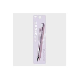 Tombow Mechanical Kai Pencil Monograph | Innovative Shake Mechanism Mono Eraser | Limited Edition Pastel Glass Color | 0.5mm | Purple