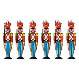 Beistle Toy Soldier Cutouts 35.5", Pack of 6