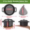 OGANAZI 3 Pcs Mini Cast Iron Dutch Oven Set –