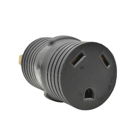 Superior Electric RVA1588 50 Amp Male NEMA 14-50P to 30 Amp Female NEMA TT-30R Adapter Plug for RV