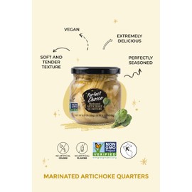 Perfect Choice Artichoke Quarters Marinated - Delicious artichoke for Salads, Pizzas & More - 6.5 oz (Pack of 3)