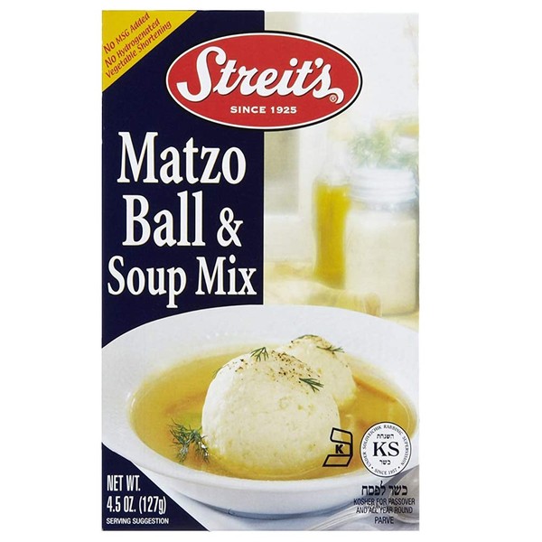 Streit's Matzo Ball & Soup Mix, Kosher For Passover, 4.5 Oz (Pack of 3)
