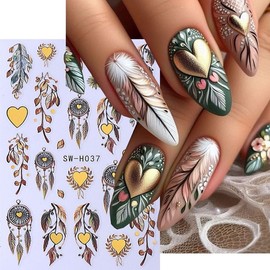 8 Sheets Christmas Nail Stickers 3D Self-Adhesive Nail Decals with Santa Claus Snowflake Elk Deer Xmas Tree Design Nail Art Stickers Gold Rhinestones Fireworks Red Wine Glass Nail Decor for Women