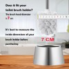 WAVEWO Stainless Steel Toilet Brush Set - 3 x Interchangeable