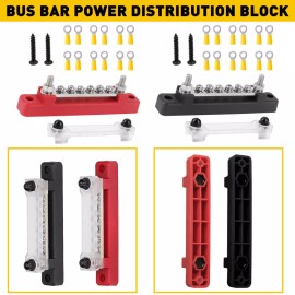non-brand 2Pcs 150A 12V DC 6 WAY TERMINAL BUS BAR DISTRIBUTION BLOCK FOR CAR MARINE BOAT