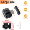 Alise Slide Bolt Latches,Large Size Double Sided Rotate Lock for