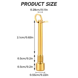 2 Pieces Bicycle Disc Brake Screws Titanium M4 x 31 mm Disc Brake Bolts Mountain Bike Disc Brake Rotor Bolt Screws for Motorcycle Bicycle Mountain Bike Brake Caliper Accessories (Gold)