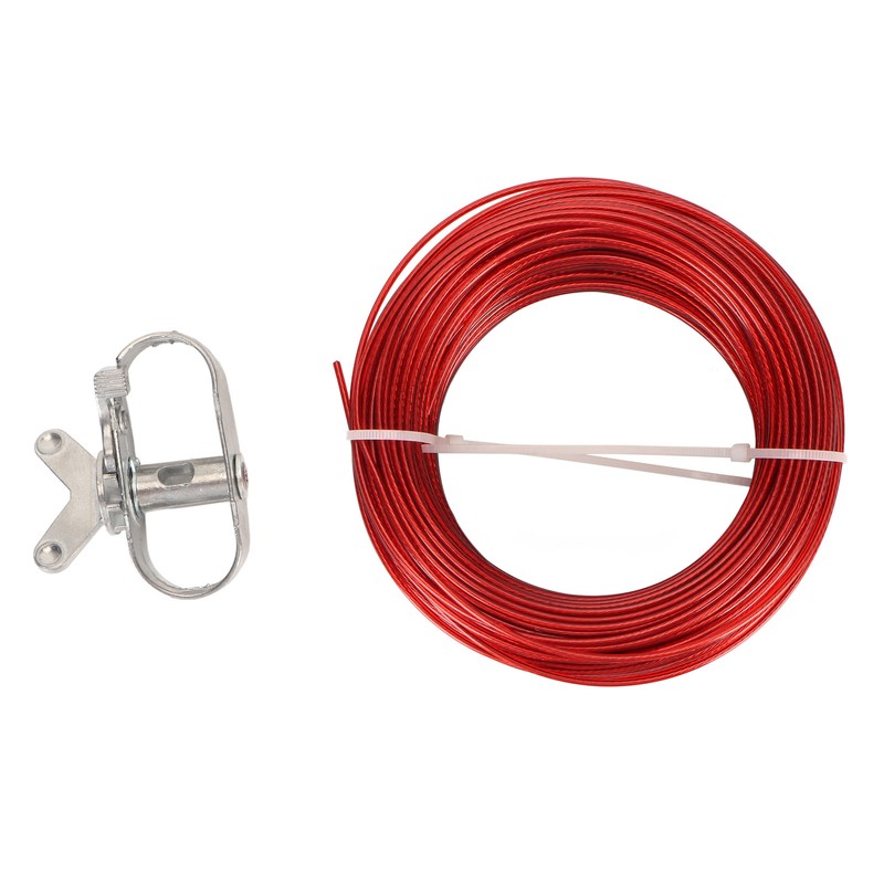 150ft Pool Cover Cable with Rustproof Aluminum Winch for Above