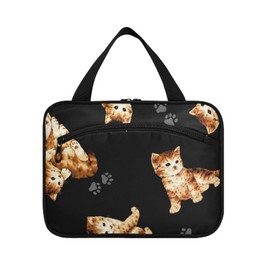 Moyyo Little Cats Hanging Toiletry Bag Travel Wash Bag with Hooks Waterproof Large Makeup Bag Organiser Cosmetic Bag Toiletry Bags for Women Men Boys Girls Kids