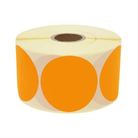 Prolac Marker Dots - Pack of 1000 Colourful Glue Dots on Roll (Orange, 25 x 25 mm)
