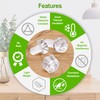 Pzsmocn 120pcs M4*4mm/M4*6mm/M4*8mm PC Transparent Plastic Phillips Round Head Screws