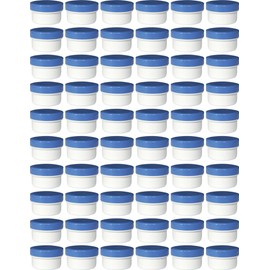 60 Ointment Jar Containers Cream/Ointment Kruken 6 ml Capacity with Blue Lids – Made in Germany