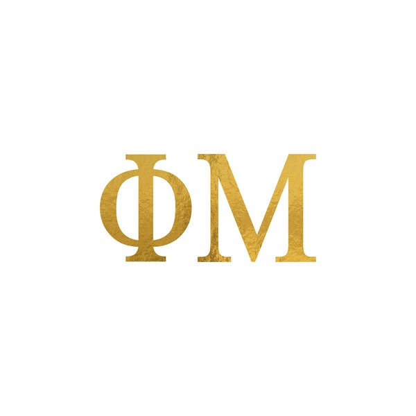 Pro-Graphx Pro-Graphx Phi Mu Greek Sorority Sticker Decal, 2.5 Inches