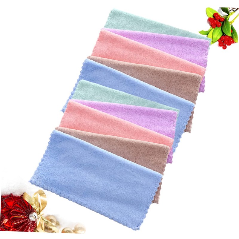 Baluue 10 Pack Absorbent Coral Makeup Remover Cloths Soft Microfiber