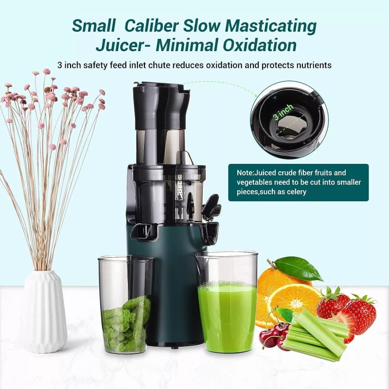 Sovider Slow Juicer Machine Masticating Cold Press Juicers Squeezer Vegetable