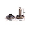 100 Pcs Leather Rivets, 10mm x 10mm Double Cap Rivets