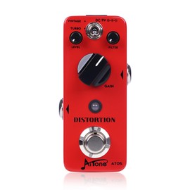 AITONE Distortion Pedal Mini Electric Guitar Effect Pedals with 2 Modes True-Bypass (AT-05）