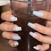 Icy Baby Handmade Nail Tips - Coffin Egg / 아이시
